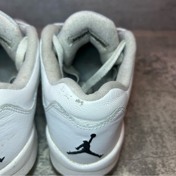 Nike Air Jordan 5 Low 'White Metallic' Sneakers Womens sz 8.5 - peeling - Picture 6 of 8